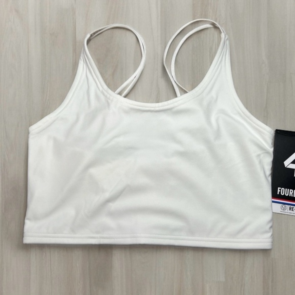 FourLaps Poise Longline Bra‎ activewear White size small